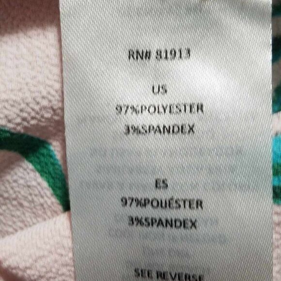 C & E Pink Tropical Sleeveless Blouse size XL - Picture 2 of 9